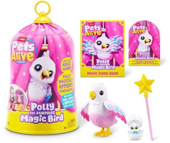 Pets Alive Polly the Surprise Magic Bird van ZURU - Speel..., Kinderen en Baby's, Speelgoed | Knuffels en Pluche, Nieuw, Verzenden