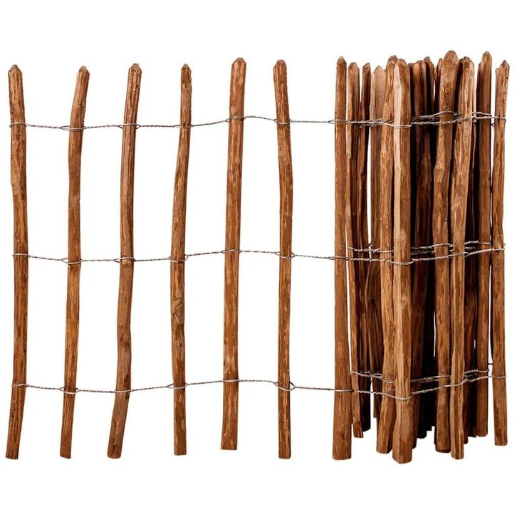 vidaXL Hek 90x500 cm hazelaarhout, Jardin & Terrasse, Clôtures de jardin, Envoi