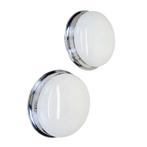 Plafonnier - Opaline - Deux appliques ou plafonniers en