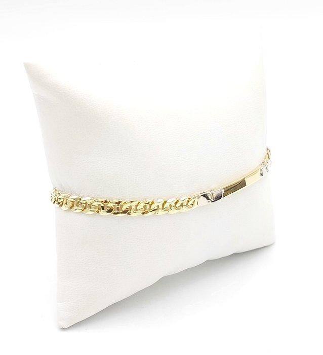 Armband - 18 karaat Geel goud, Witgoud, Handtassen en Accessoires, Armbanden