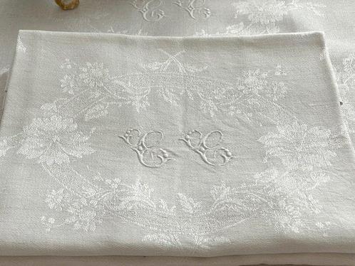 Linge de maison française .Rare. 12 magnifiques serviettes, Antiek en Kunst, Antiek | Tapijten, Tafelkleden en Textiel