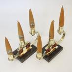 NO RESERVE - 2 Identieke Art Deco kandelaars - Kandelaber /