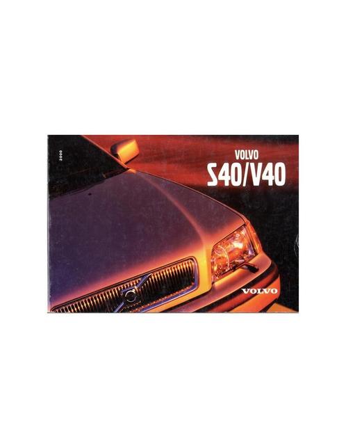 2000 VOLVO S40 | V40 INSTRUCTIEBOEKJE ENGELS, Auto diversen, Handleidingen en Instructieboekjes, Ophalen of Verzenden