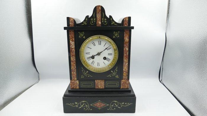 Klok - Marmer, Messing - 1850-1900, Antiek en Kunst, Antiek | Klokken