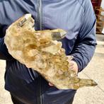 Citrine Quartz Kristalcluster - Hoogte: 25 cm - Breedte: 11, Verzamelen, Mineralen en Fossielen