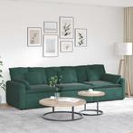 vidaXL Modulaire bank met kussens donkergroen, Verzenden, Nieuw