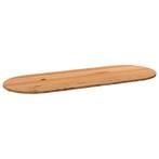 vidaXL Tafelblad 320x120x4 cm ovaal massief eikenhout, Huis en Inrichting, Verzenden, Nieuw
