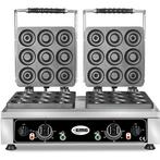 Donutijzer | DONATO | Dubbel | Mini Donuts (Ø80mm) |, Zakelijke goederen, Verzenden, Nieuw in verpakking