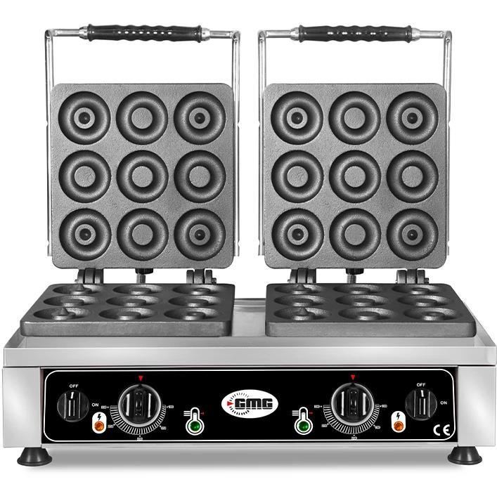 Donutijzer | DONATO | Dubbel | Mini Donuts (Ø80mm) |, Zakelijke goederen, Horeca | Keukenapparatuur, Nieuw in verpakking, Verzenden