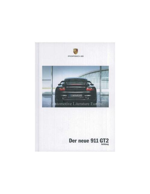 2008 PORSCHE 911 GT2 HARDCOVER BROCHURE DUITS, Boeken, Auto's | Folders en Tijdschriften