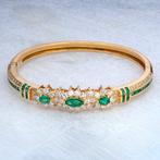 Armband - 18 karaat Geel goud - 4.50ct. tw. Smaragd -