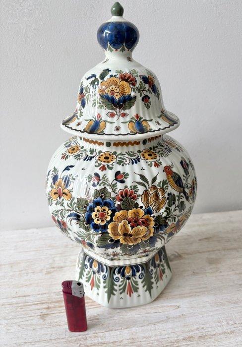 De Porceleyne Fles, Delft - dekselvaas - Keramiek - 1986 -, Antiek en Kunst, Antiek | Glaswerk en Kristal