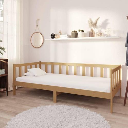 vidaXL Slaapbank met matras massief grenenhout honingbruin, Huis en Inrichting, Slaapkamer | Bedden, Nieuw, Verzenden