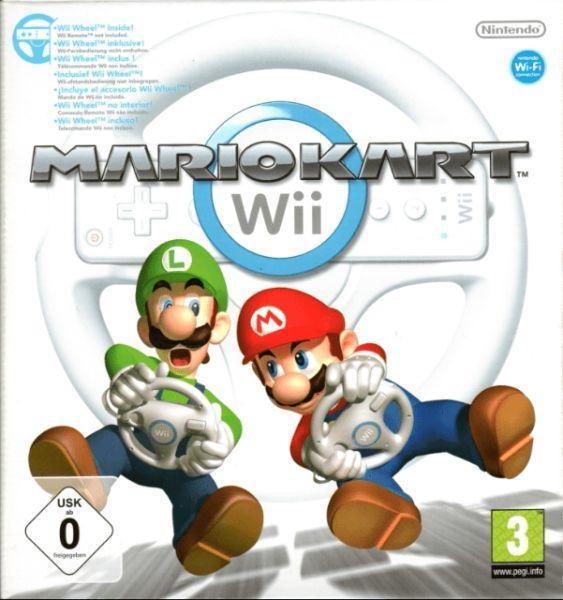 Mario Kart Wii-Incl. Wheel (Wii) Gebruikt, Games en Spelcomputers, Games | Nintendo Wii, Ophalen of Verzenden