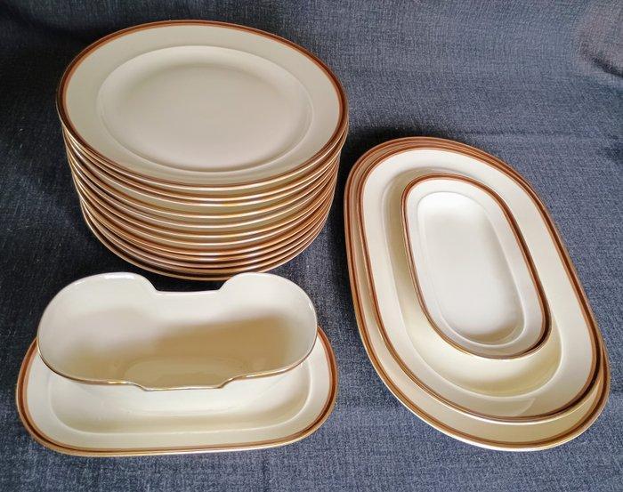 Richard Ginori - Tafelservies (16) - Impero - 24 kt goud -, Antiek en Kunst, Antiek | Meubels | Tafels