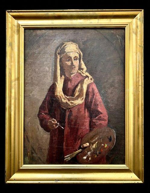 Amerino Cagnoni (1855-1923) - Autoritratto, Antiek en Kunst, Kunst | Schilderijen | Klassiek