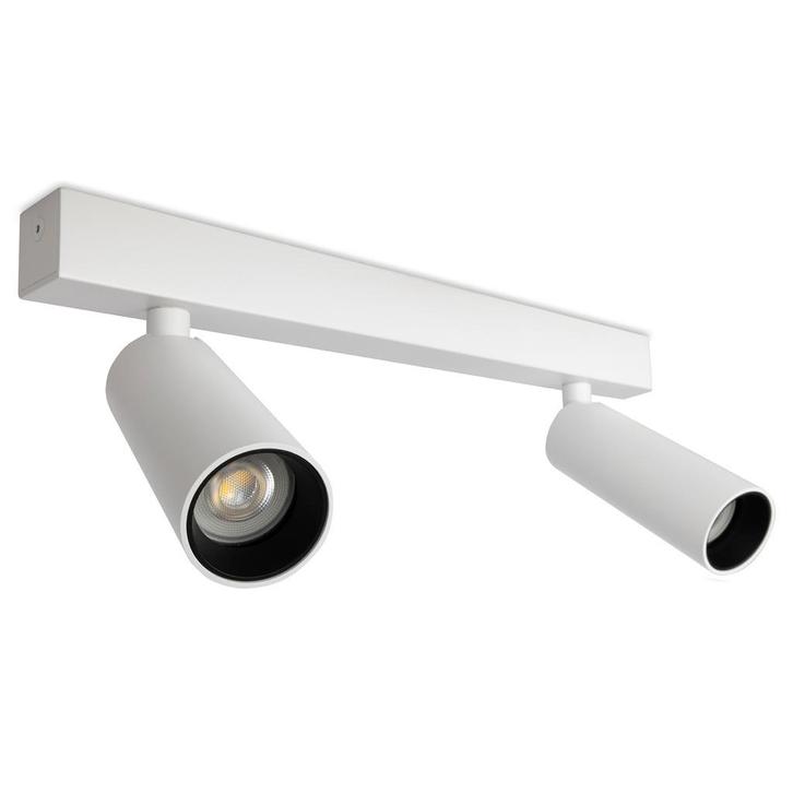 Spots opbouw Vigo 2-lichts Opbouwspot Wit Binnenverlichting, Huis en Inrichting, Lampen | Overige, Nieuw, Verzenden
