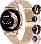 2dekans | Maoo Ventura AMOLED Smartwatch Dames - RVS en 3x, Sport en Fitness, Hartslagmeters, Ophalen of Verzenden, Nieuw
