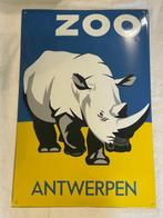 Emaille bord - Zoo Antwerpen - Rhino - Emaille