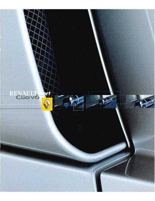 2000 RENAULT CLIO SPORT V6 BROCHURE NEDERLANDS, Livres, Autos | Brochures & Magazines, Enlèvement ou Envoi