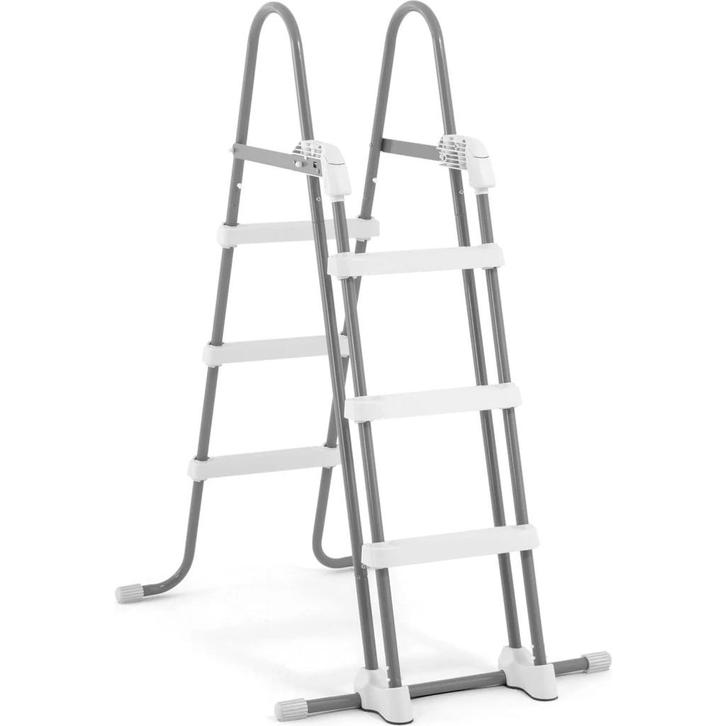 Intex Zwembadladder - Zilver/Wit - 107 cm -, Tuin en Terras, Overige Tuin en Terras, Verzenden