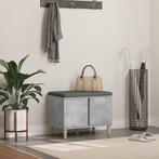 vidaXL Hallenbank Beton Grijs 60 x 38 x 46 cm Geengineerd, Verzenden