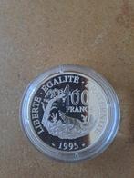 France. 100 Francs 1995 Jean de la Fontaine. BE en argent