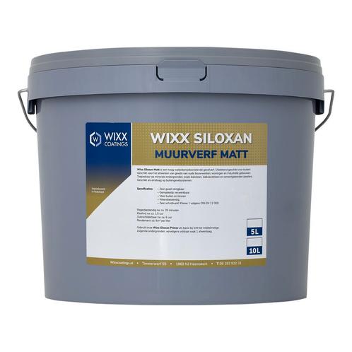 Wixx Siloxan Buitenlatex Matt Mengkleur 10L, Bricolage & Construction, Peinture, Vernis & Laque, Envoi