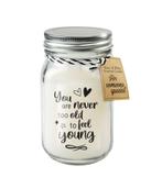 Geurkaars Never Too Old 14cm, Verzenden, Nieuw