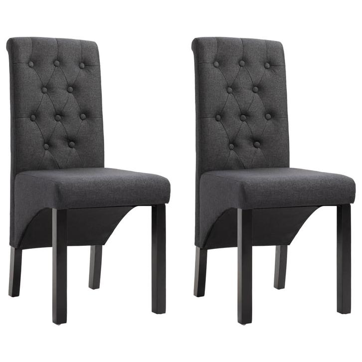 Stoelen stof 2 st | OP = OP | Tof Tweedehandsje, Huis en Inrichting, Stoelen, Grijs, Twee, Nieuw, Verzenden