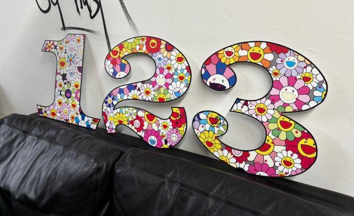 Toni Barnes (2000) - Number 1, 2, 3 (Murakami style), Antiek en Kunst, Kunst | Designobjecten