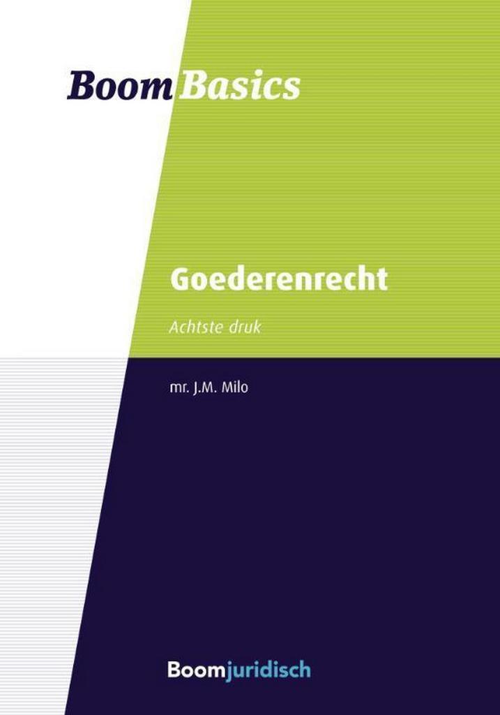 Goederenrecht / Boom Basics 9789462903067 J.M. Milo, Boeken, Wetenschap, Gelezen, Verzenden