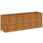 Plantenbak Cortenstaal 196cm | Retour Deal | -55%, Tuin en Terras, 100 cm of meer, Verzenden, Nieuw, Metaal