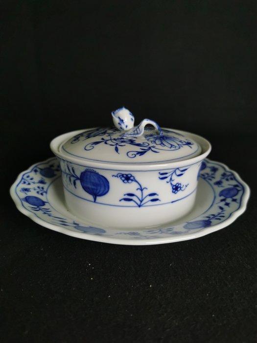 Meissen - Barattolo per burro - Cipolla blu D. 18cm - 2., Antiek en Kunst, Antiek | Meubels | Tafels