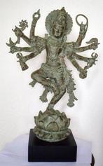 Dansende Lord Shiva op lotusbloem - 53 cm - Indonesië, Antiquités & Art
