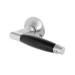 Deurklink Deco geveerd mat nikkel ronde rozetten - deurbe..., Ophalen of Verzenden, Nieuw, IJzer, Klink of Kruk