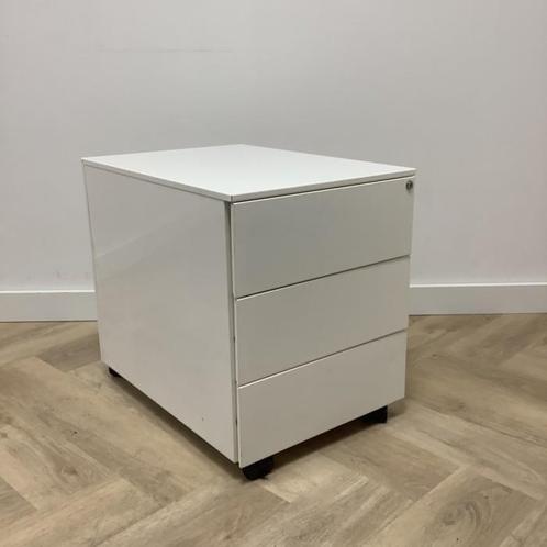 Tweedehands Ladeblok vv 3 lades  (hxbxd) 52x42x58 cm , wit, Huis en Inrichting, Kasten | Ladekasten, Gebruikt, Metaal