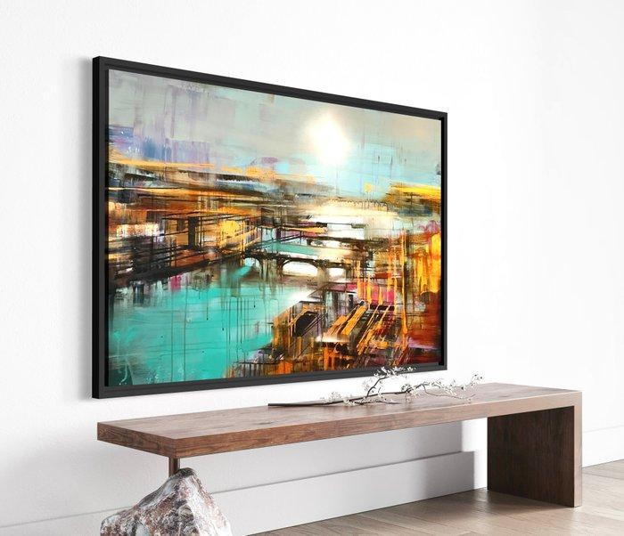 Prettau - Industrial sunshine H, Antiek en Kunst, Kunst | Schilderijen | Modern