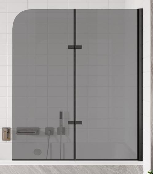 Badwand Austin 110 x 140 cm Rookglas Zwart Badscherm, Doe-het-zelf en Bouw, Sanitair, Nieuw, Verzenden