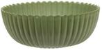 Bowl Fruitschaal met ribbels Soft Groen 20x7,5 cm, Huis en Inrichting, Nieuw