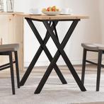 vidaXL Eettafel X-frame 80x50x75,5 cm massief grenenhout en, Huis en Inrichting, Tafels | Eettafels, Verzenden, Nieuw