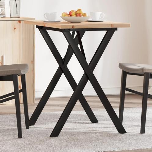 vidaXL Eettafel X-frame 80x50x75,5 cm massief grenenhout en, Huis en Inrichting, Tafels | Eettafels, Nieuw, Verzenden