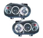 PHARES VOLKSWAGEN VW GOLF 4 97-03 ANGEL EYES CCFL FOND NOIR, Auto-onderdelen, Verzenden, Nieuw