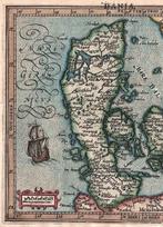 Europa - Denemarken; J. Hondius / Mercator - Daniae Regnu -, Boeken, Atlassen en Landkaarten, Nieuw