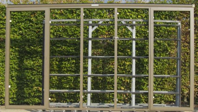 steellook aluminium terrasraam , raam , chassis 407 x 228, Bricolage & Construction, Châssis & Portes coulissantes, Enlèvement ou Envoi