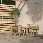 vidaXL Ensemble à manger de jardin 3 pcs Bois de pin, Verzenden, Neuf