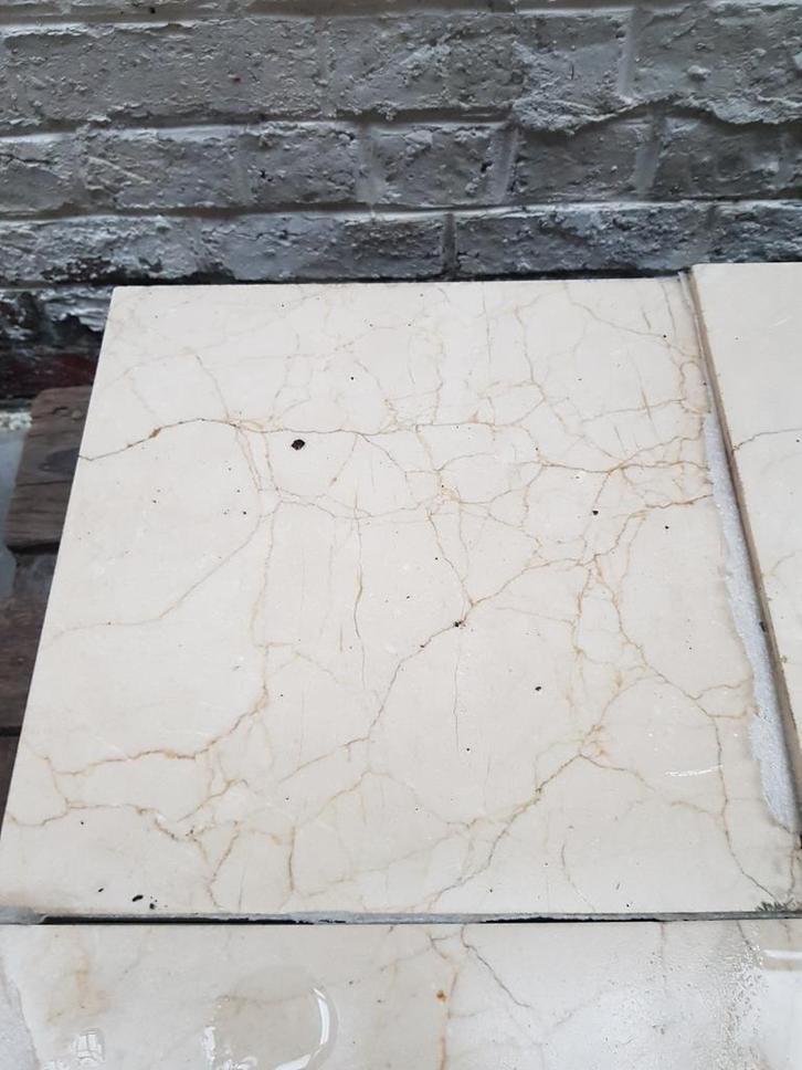 Dalles Crème Marfil 30x30x2 cm 8,50 m² liquidation stock, Doe-het-zelf en Bouw, Tegels, Ophalen