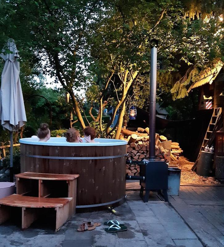 Houtgestookte hottubs | Hot tub showroom Maastricht, Tuin en Terras, Zwembaden, Minder dan 200 cm, Rond, Nieuw, Overige typen