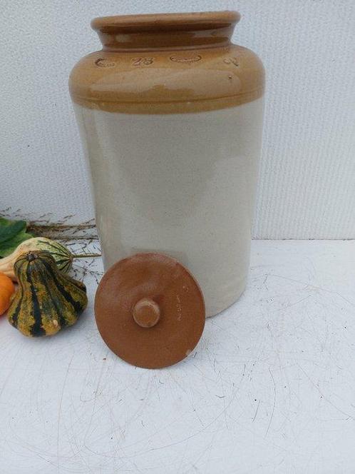 Bol - argile blanche - pot de cornichons anglais, Antiek en Kunst, Kunst | Designobjecten