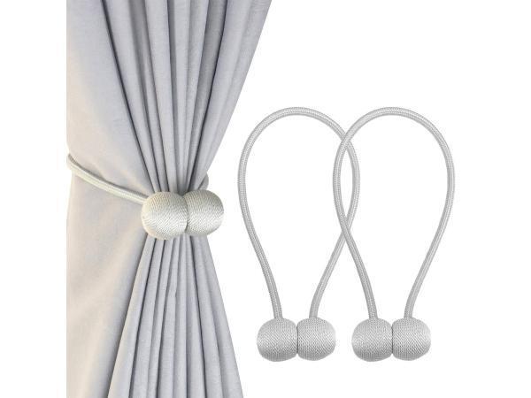 Veiling - Gordijnmagneten set van 2 - zilver, Huis en Inrichting, Stoffering | Gordijnen en Lamellen